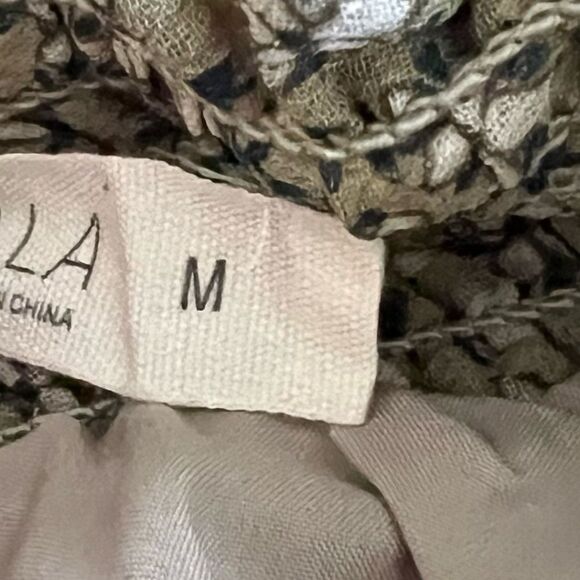 ILLA ILLA Maxi Strapless Green Dress size M - Picture 5 of 6